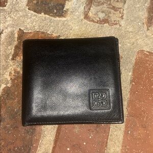 Givenchy Black Leather Bifold Wallet